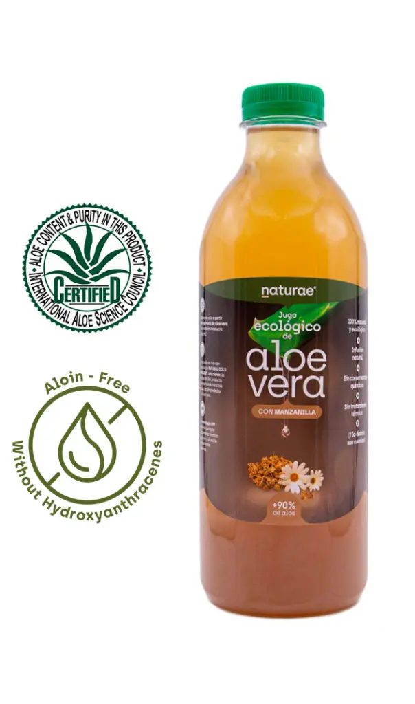 Organic aloe vera juice with chamomile - Naturae