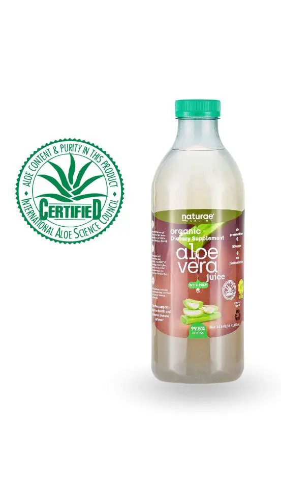 Jus BIO d'aloe vera avec pulpe